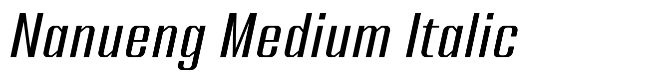 Nanueng Medium Italic